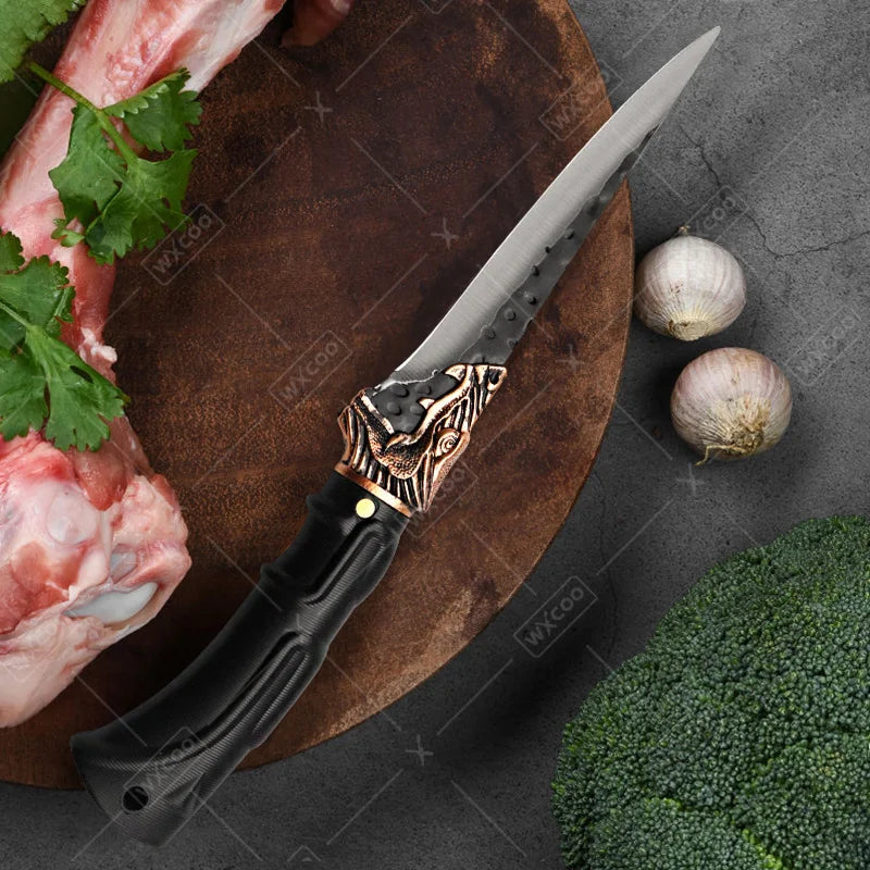 WXCOO Professional Kitchen Chef Knife Set Stainless Steel Cooking