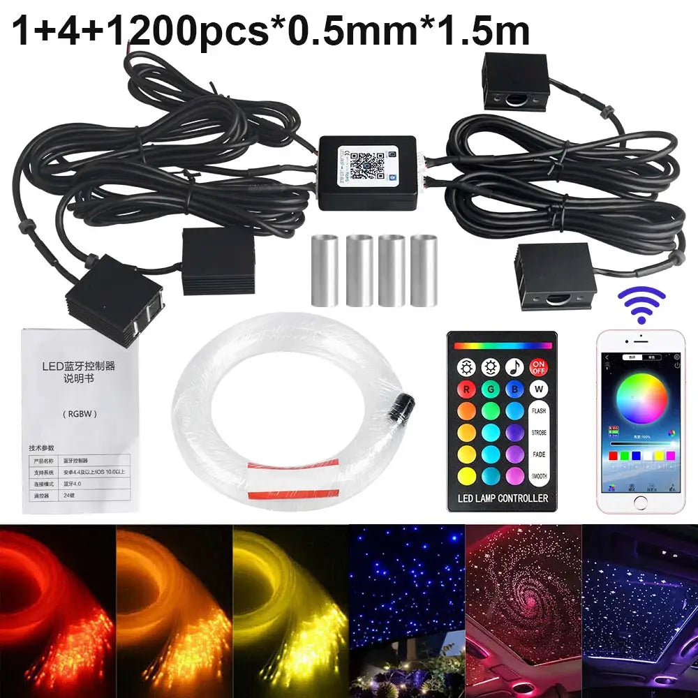 VASTFIRE Fiber Optic Starry Sky Lamp With App Music Remote