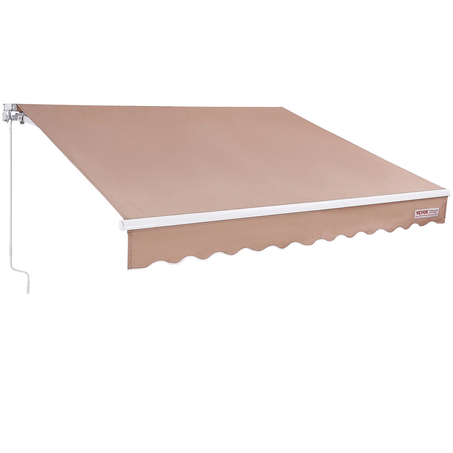 SucceBuy Manual Retractable Outdoor Awning Sun Shade for Patio