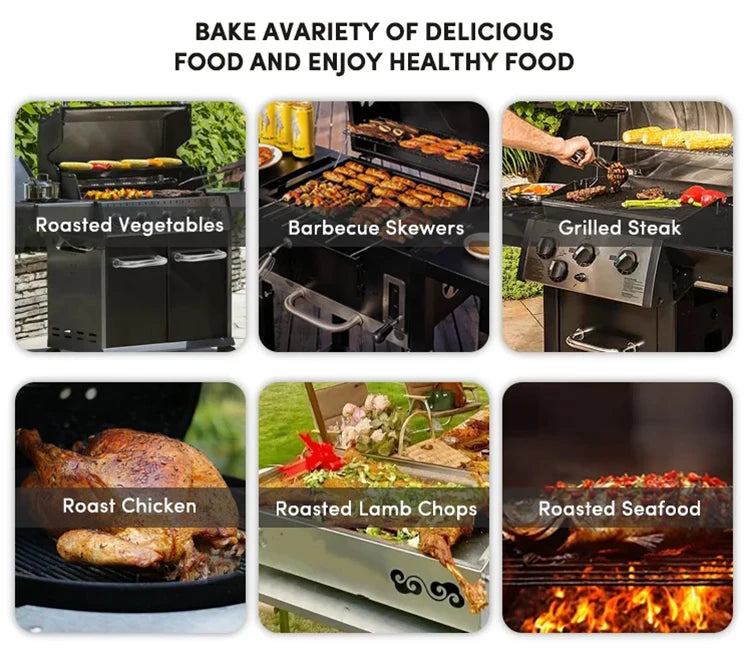 Stainless Steel Outdoor Kitchen BBQ Grill Cooktop Sink With Fridge