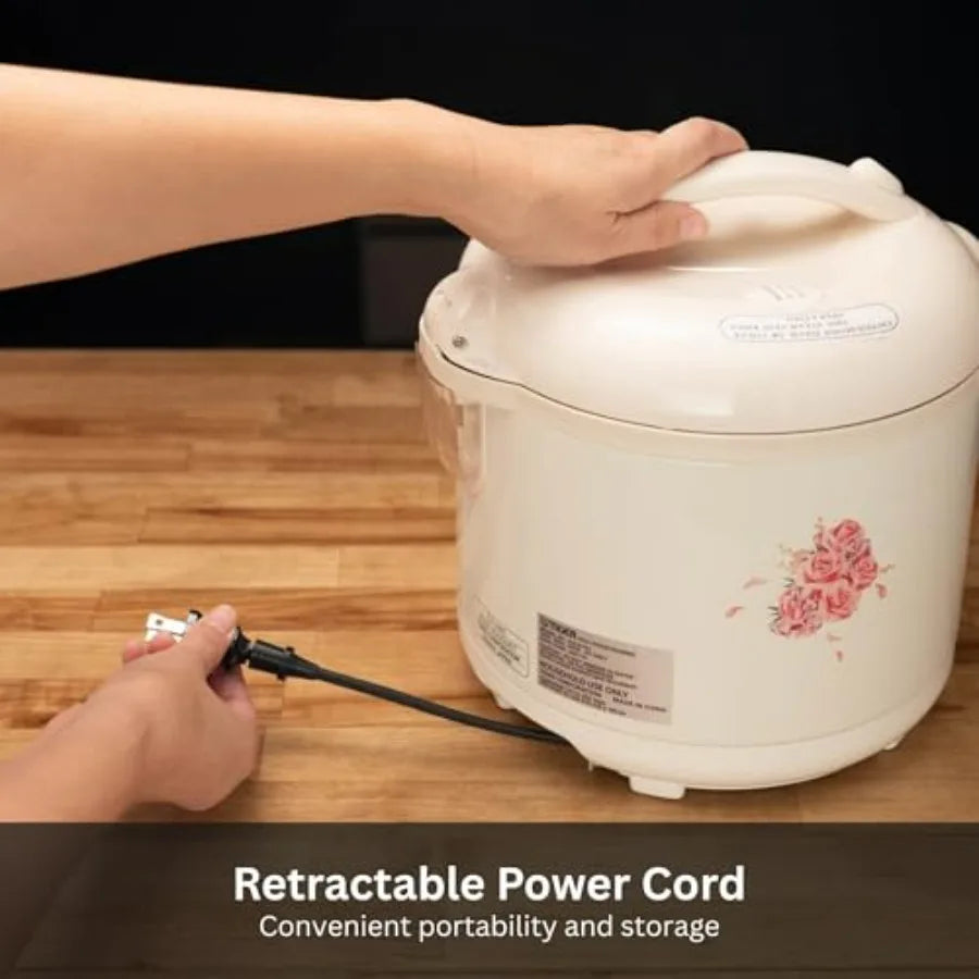 Nonstick Rice Cooker With Keep Warm Function And Retractable Cord