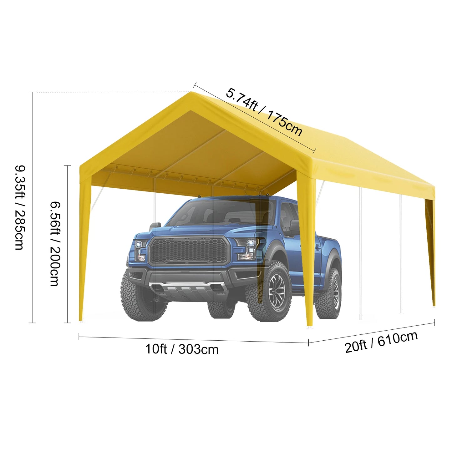 Carport Replacement Canopy Cover Garage Shelter Heavy Duty Waterproof UV