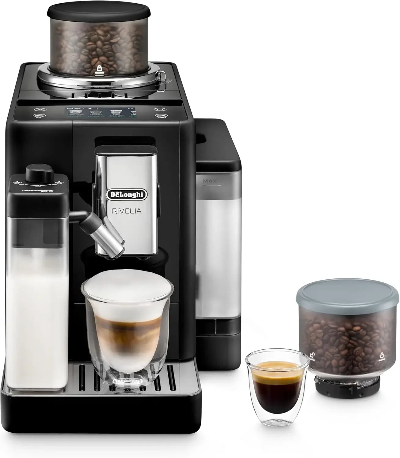 All In One Coffee Maker With Frother And Burr Grinder