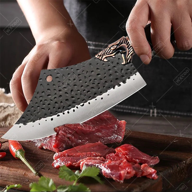 WXCOO Professional Kitchen Chef Knife Set Stainless Steel Cooking