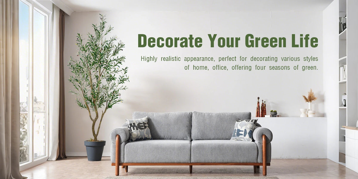 Olitree Artificial Olive Tree With Lifelike Fruits For Home Decor