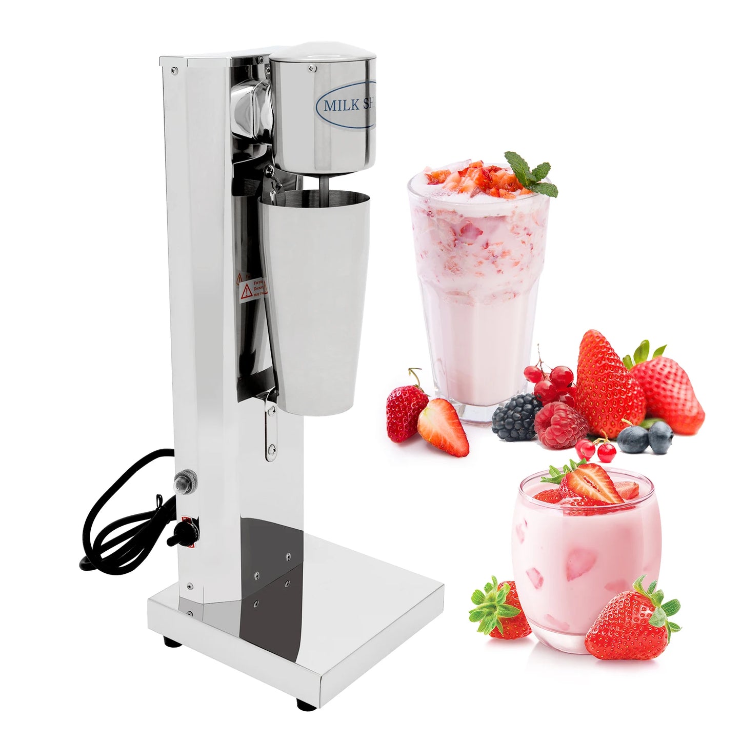 Bymaocar 180W Commercial Milk Shake Machine Stainless Steel 18000rpm
