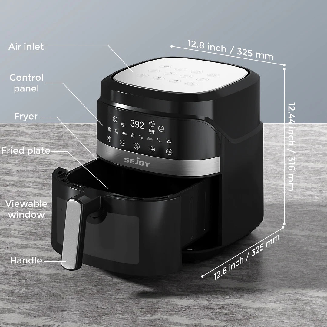 Sejoy 8 In 1 Air Fryer Oven Oilless Cooker DeluxePlus
