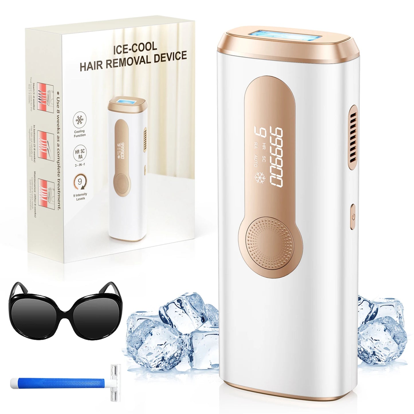 Totmizby IPL Hair Removal Epilator Laser Device For All Areas