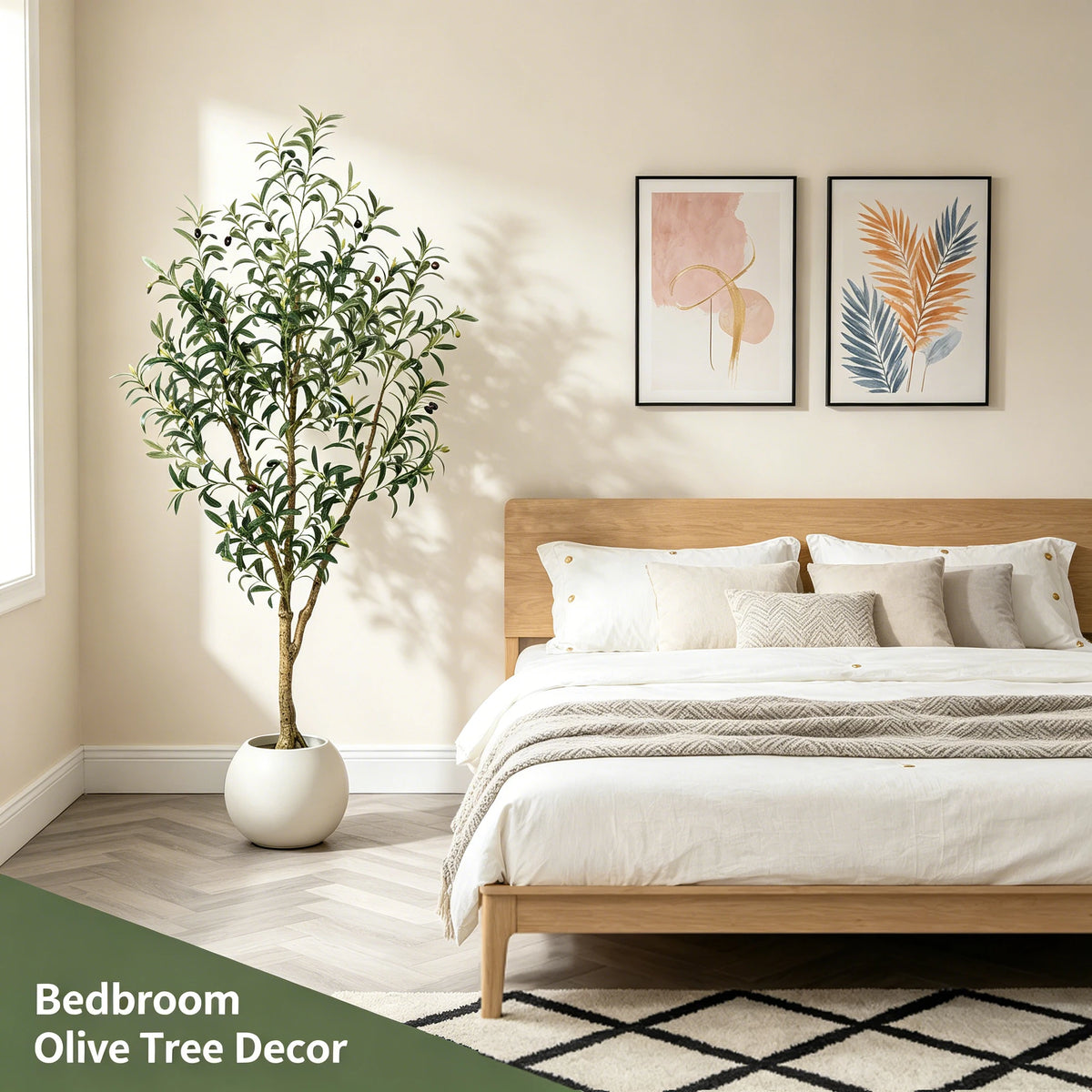 Olitree Artificial Olive Tree With Lifelike Fruits For Home Decor