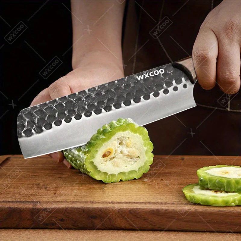 WXCOO Professional Kitchen Chef Knife Set Stainless Steel Cooking