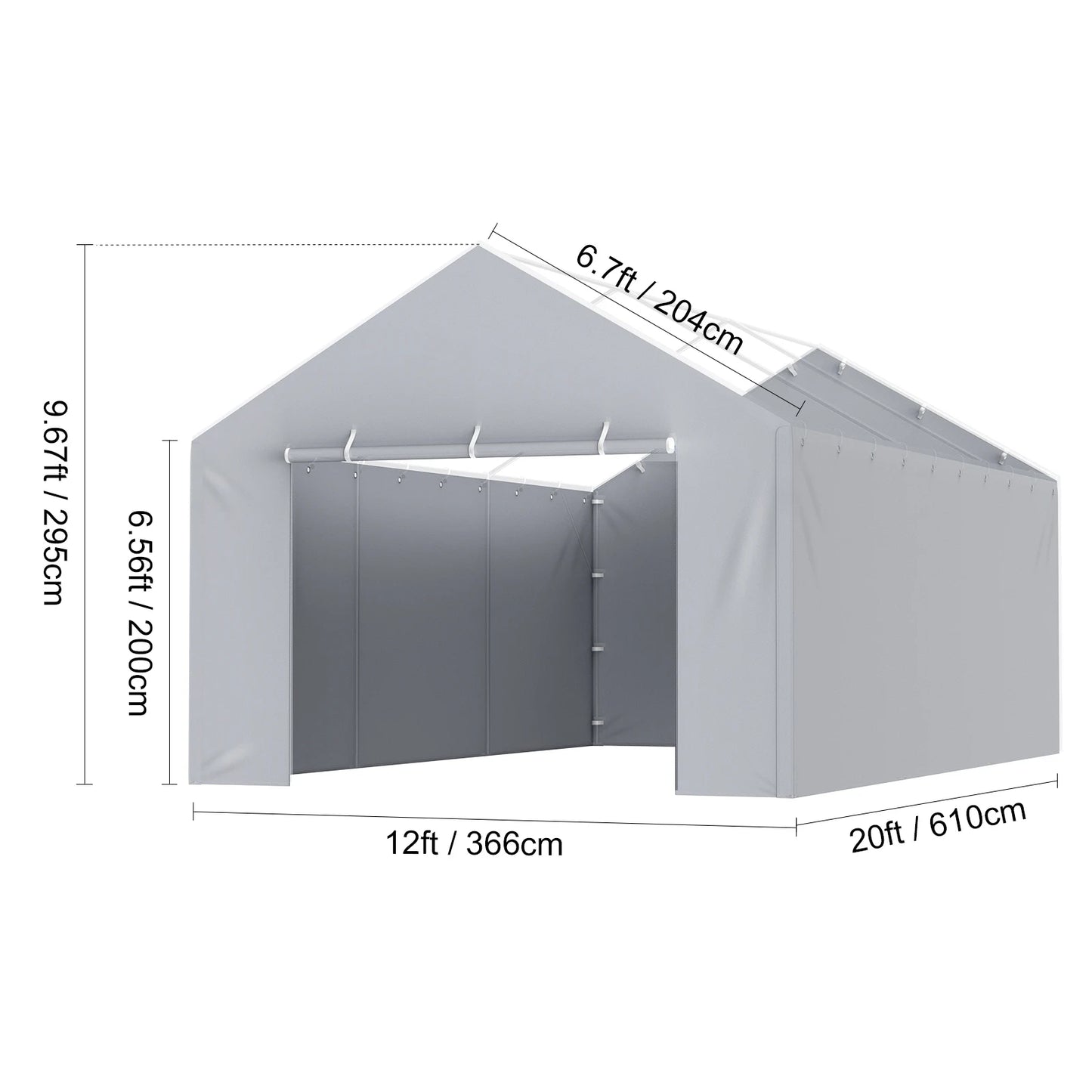 Carport Replacement Canopy Cover Garage Shelter Heavy Duty Waterproof UV