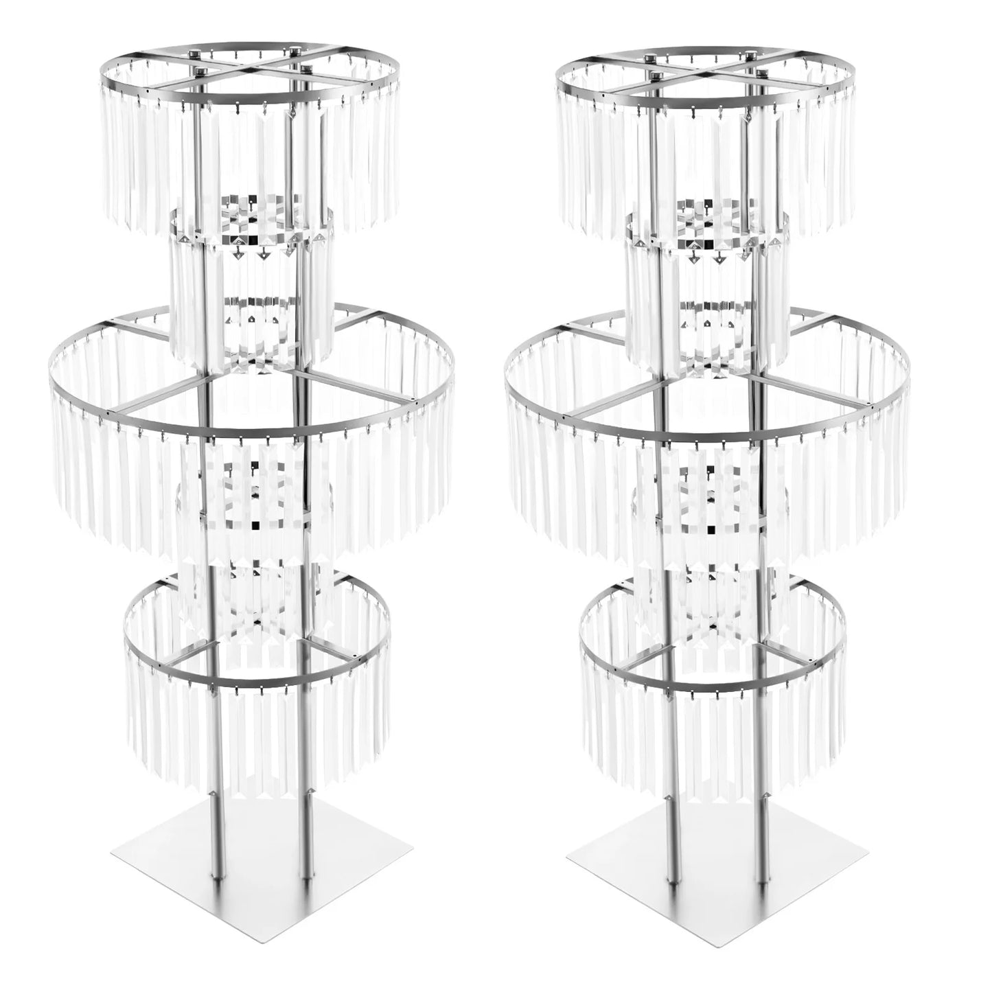5 Tier Wedding Centerpiece Flower Stand For Acrylic Crystal Display