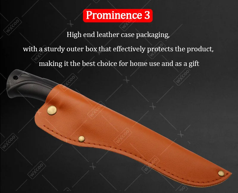 WXCOO Professional Kitchen Chef Knife Set Stainless Steel Cooking