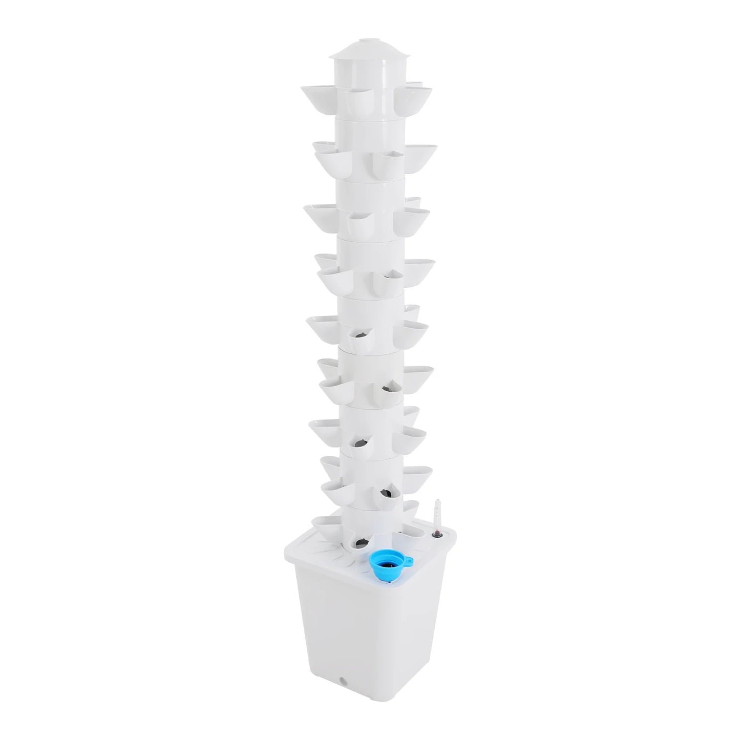 Hydroponic Garden Vertical Tower 45-Hole Growing System For Balcony