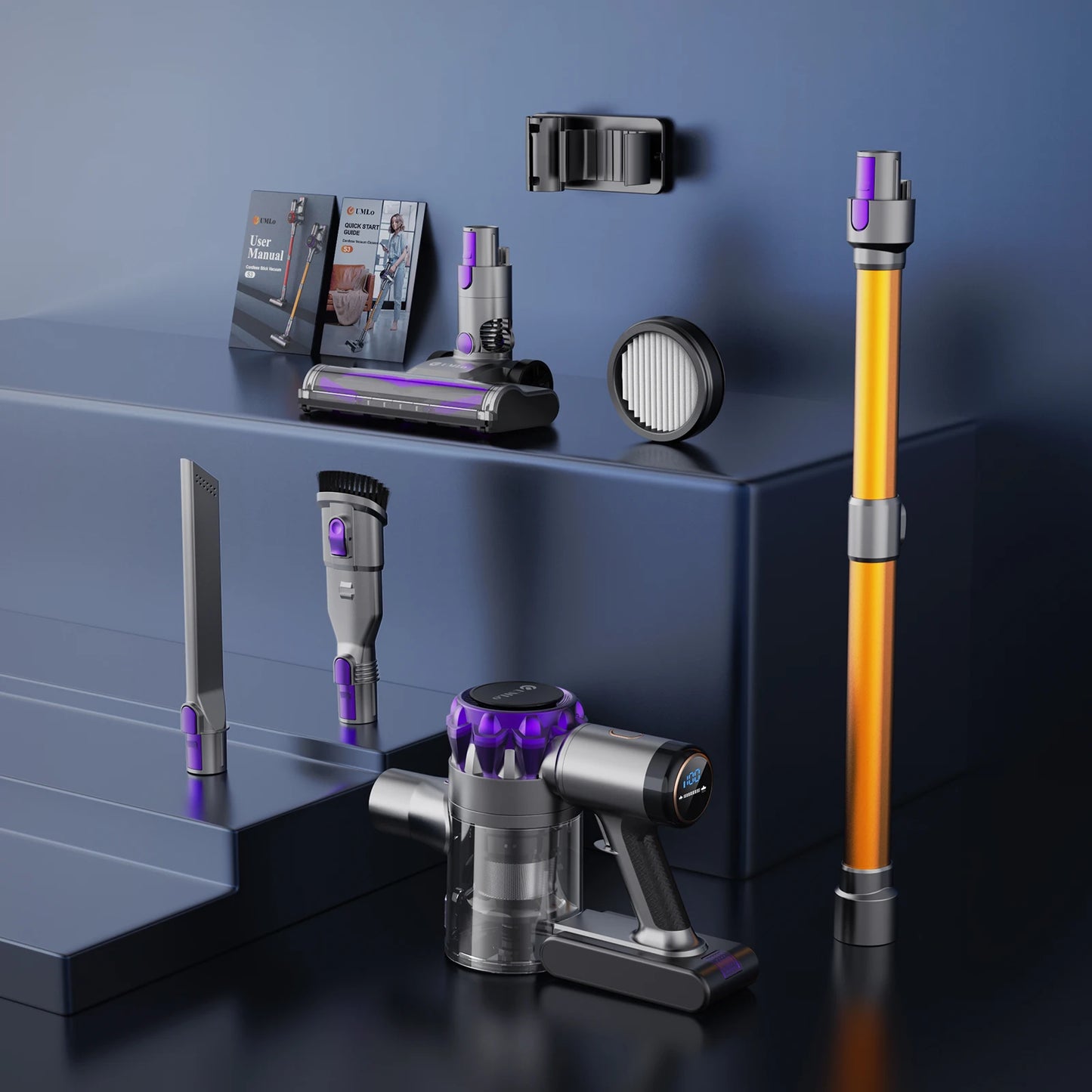 INSE YISORA Cordless Vacuum Cleaner 40KPa Suction 55 Minutes Runtime