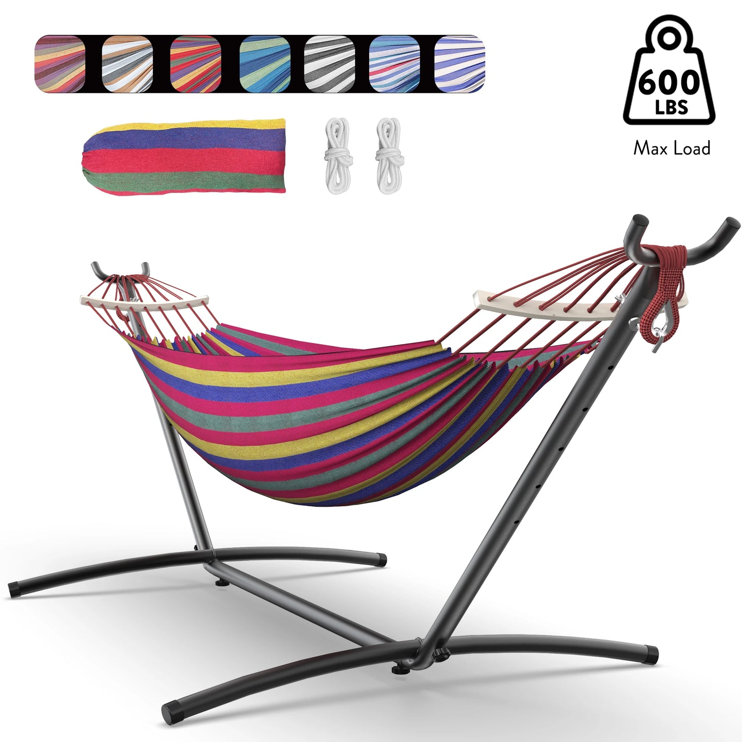 Gyroor Adjustable Stand Hammock With 600 Lb Capacity Outdoor