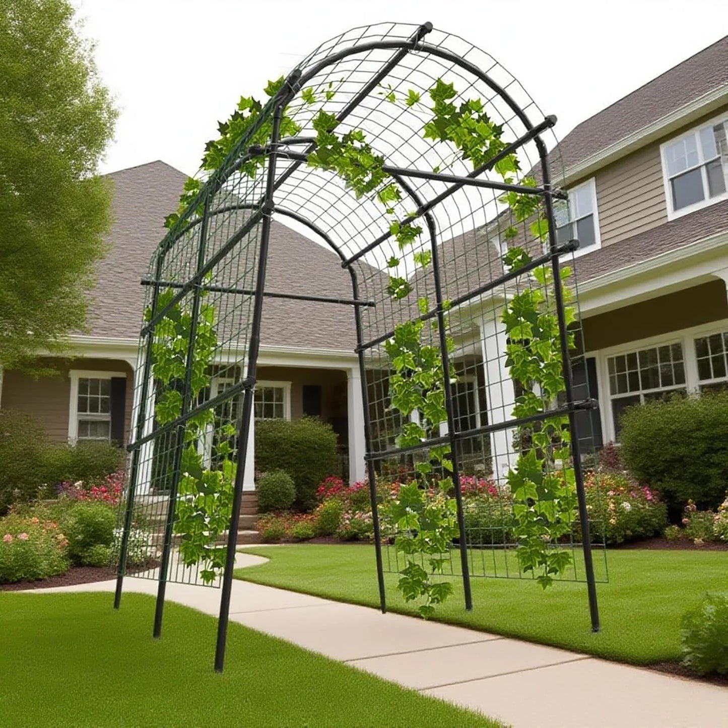 HiMISS Adjustable Garden Arch Trellis For Climbing Plants