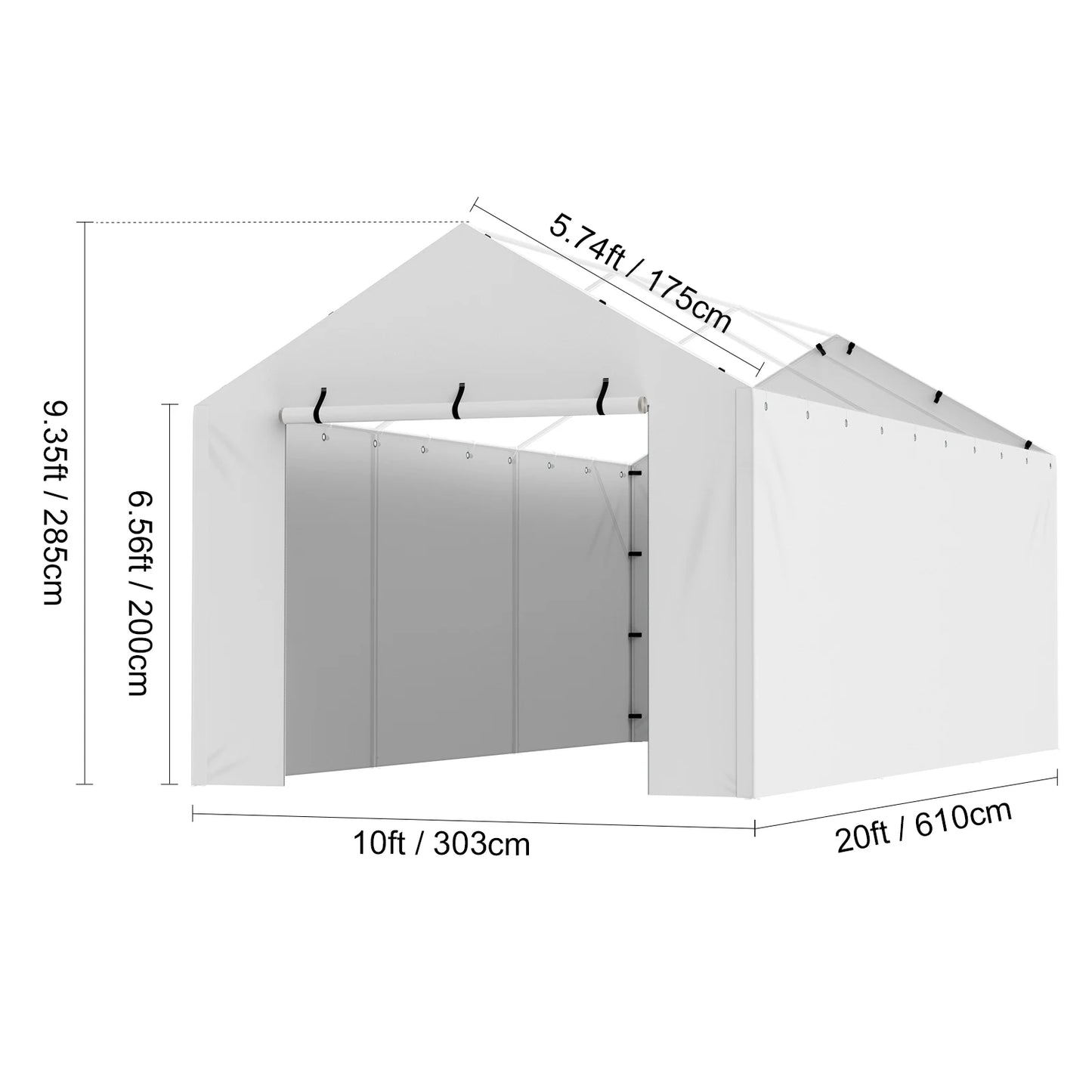 Carport Replacement Canopy Cover Garage Shelter Heavy Duty Waterproof UV