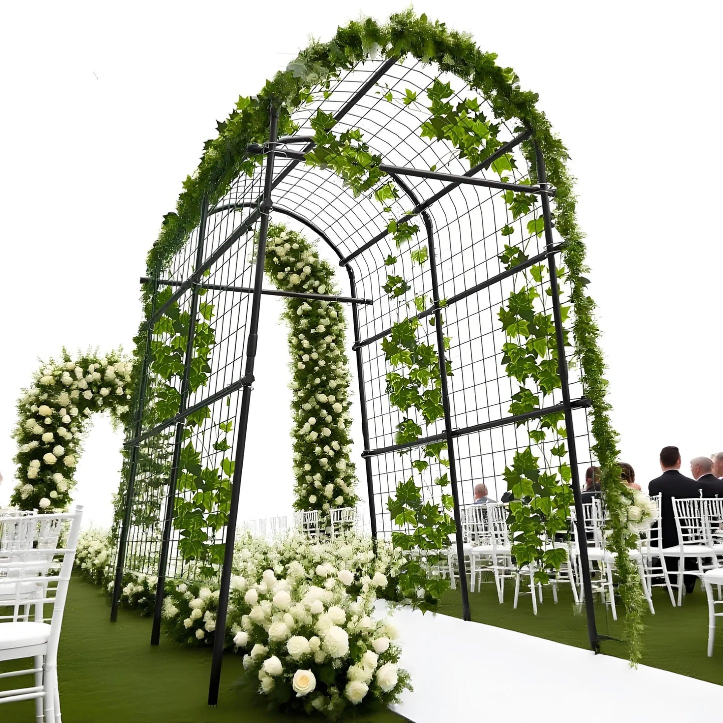 HiMISS Adjustable Garden Arch Trellis For Climbing Plants