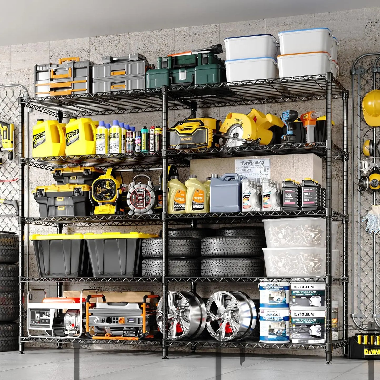 TWISTER.CK Heavy Duty Storage Shelves 5-Tier Metal Unit