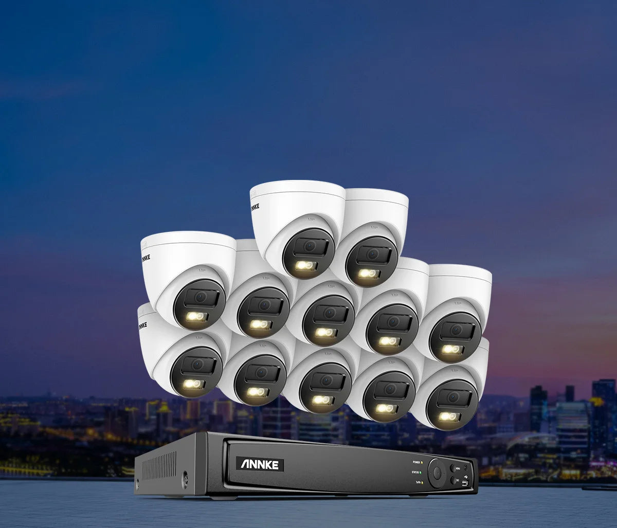 ANNKE 12MP Smart Dual Light PoE Security Camera System