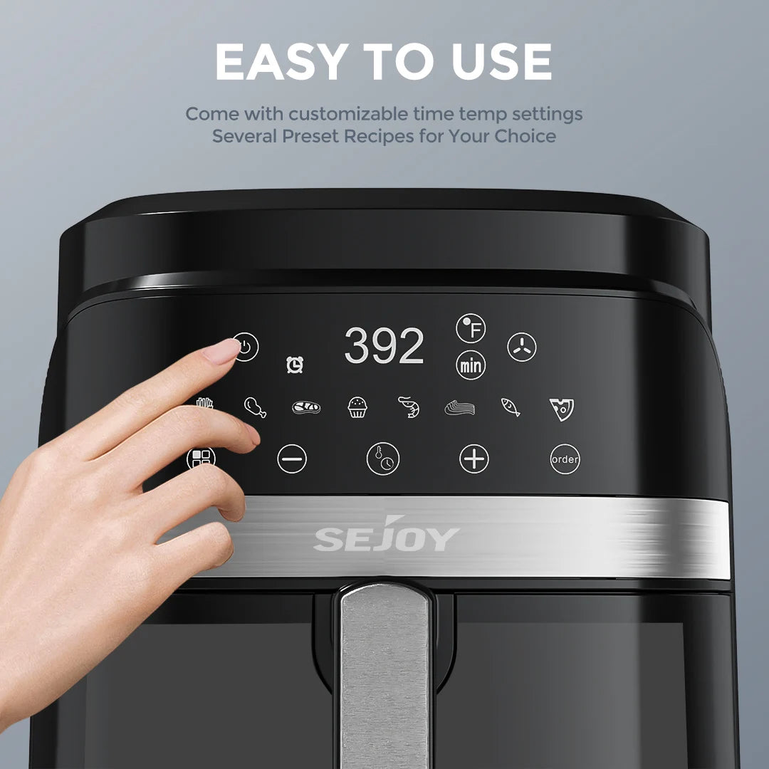 Sejoy 8 In 1 Air Fryer Oven Oilless Cooker DeluxePlus