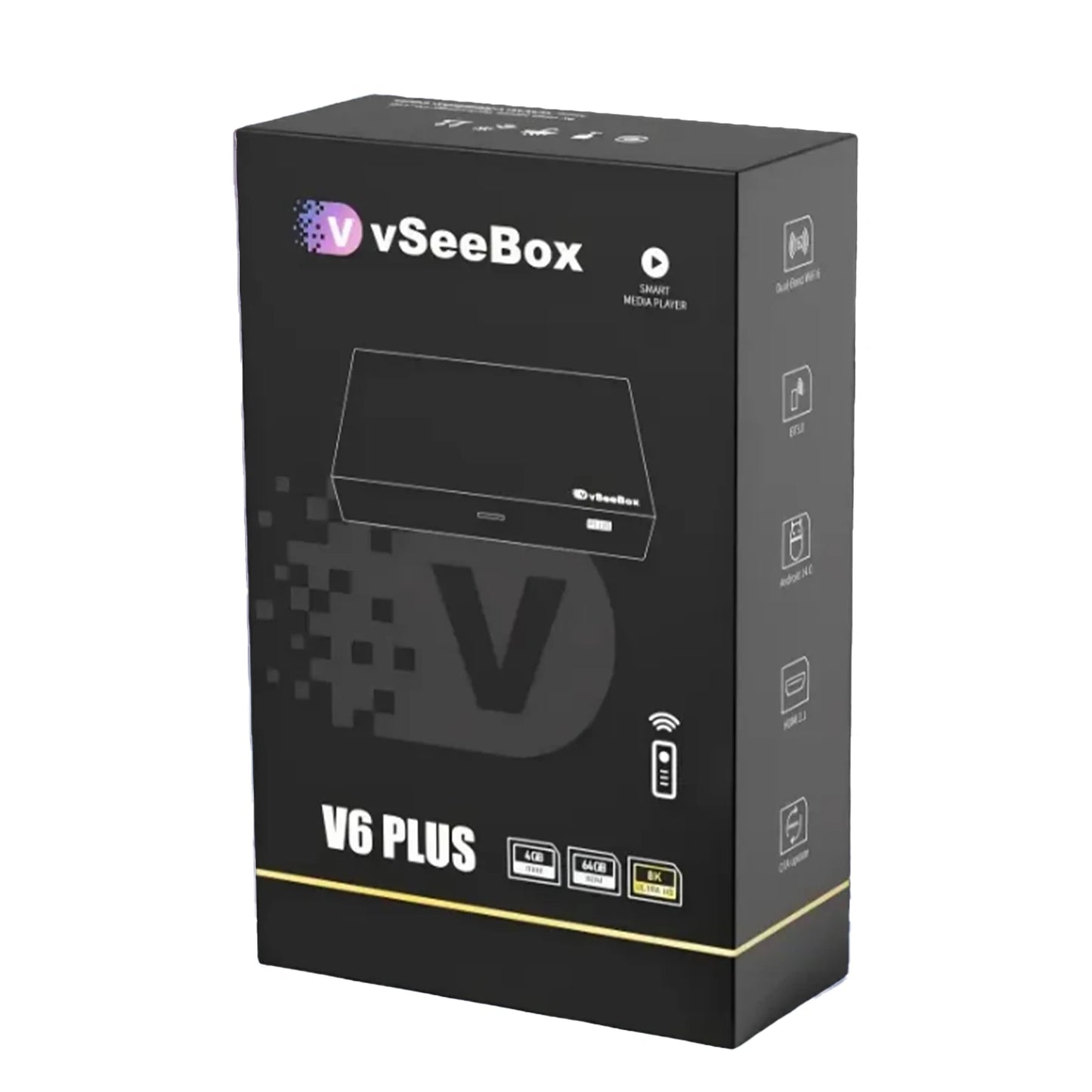 V6 Plus Android TV Box With Voice Control And Streaming