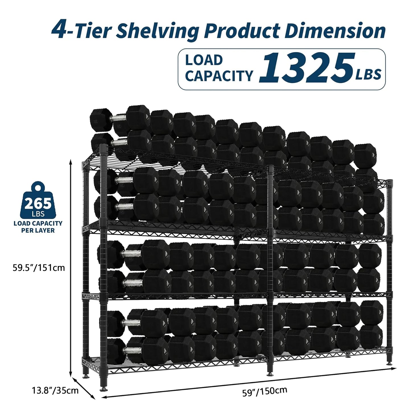 TWISTER.CK Heavy Duty Storage Shelves 5-Tier Metal Unit