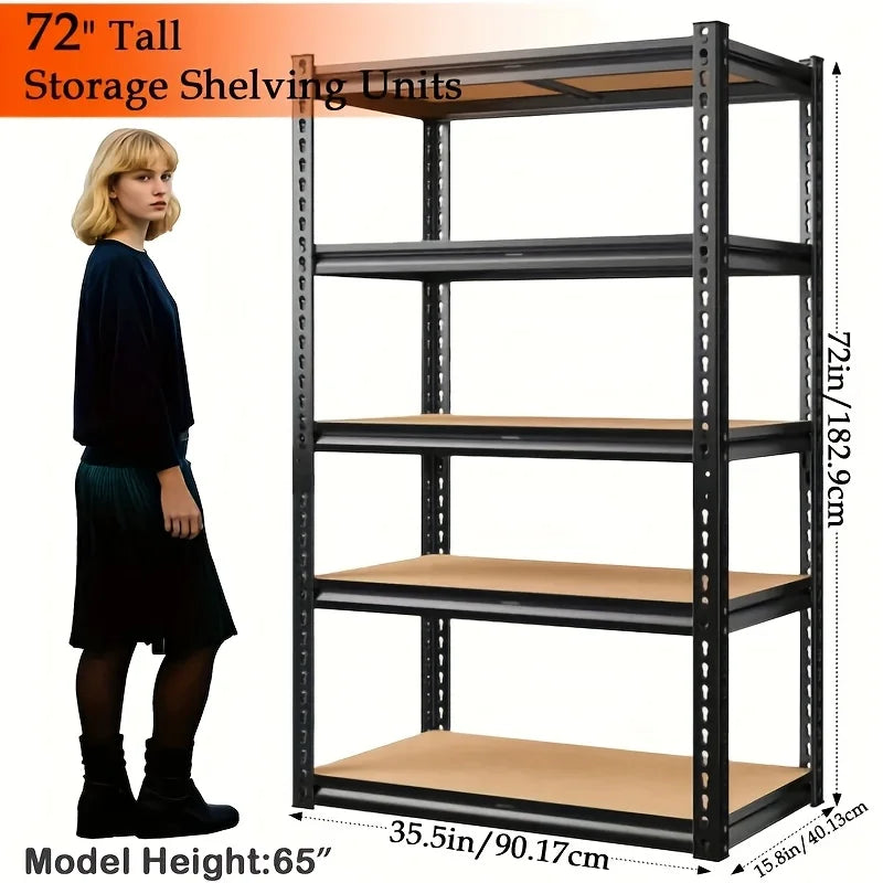 Heavy Duty Garage Racking 5 Tier Steel Shelving System