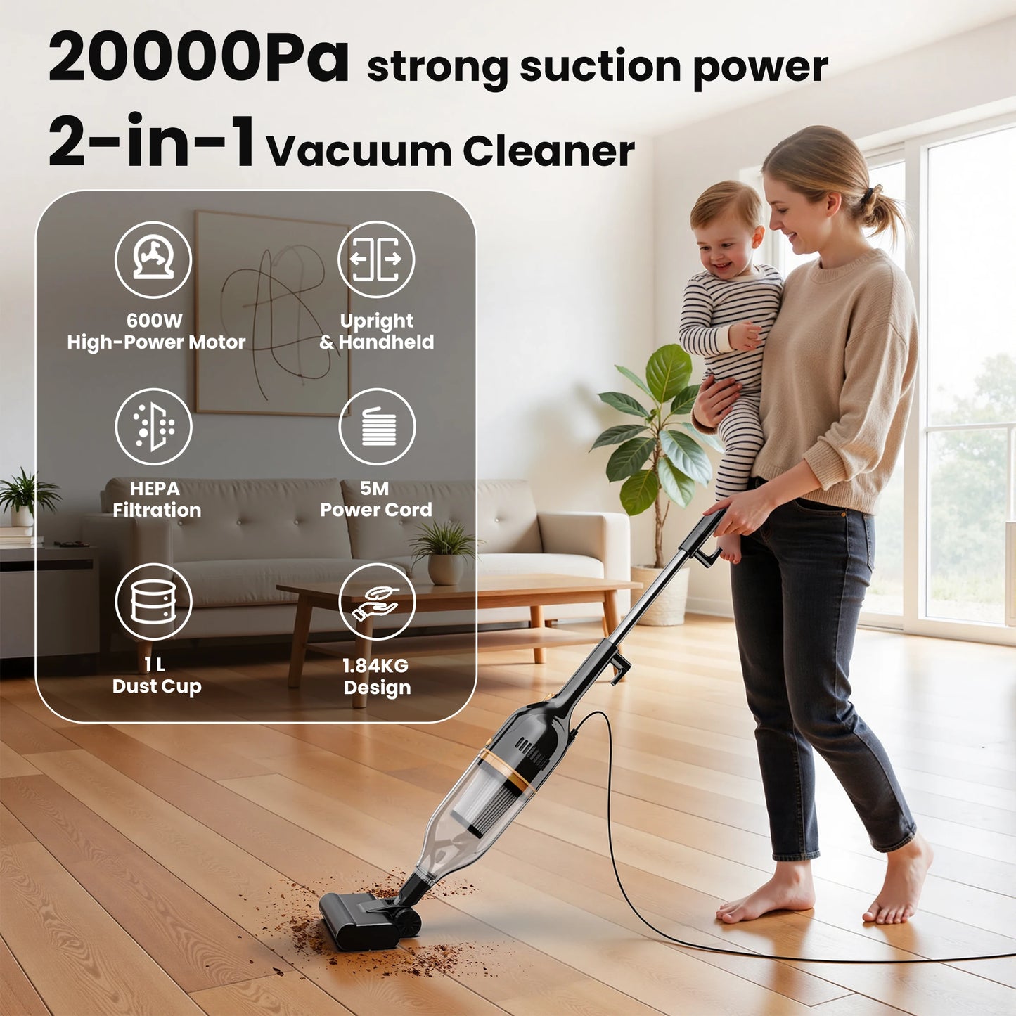 INSE R7 R6X R3S Corded Vacuum Cleaner 3-In-1
