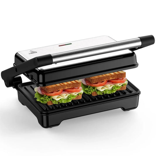 Ostba Panini Grill Press With Reversible Nonstick Plates