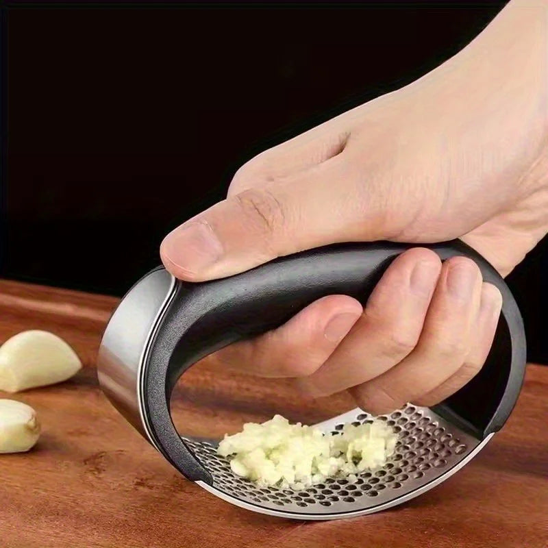 GarlicPress, Stainless Steel GarlicPress, Garlic Mincer, Chopping Garlic Tool, Fruit Vegetable Tools Kitchen Accessories Gadget