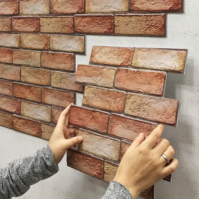 3D Imitation Brick Wall Sticker Self Adhesive Waterproof Wallpaper