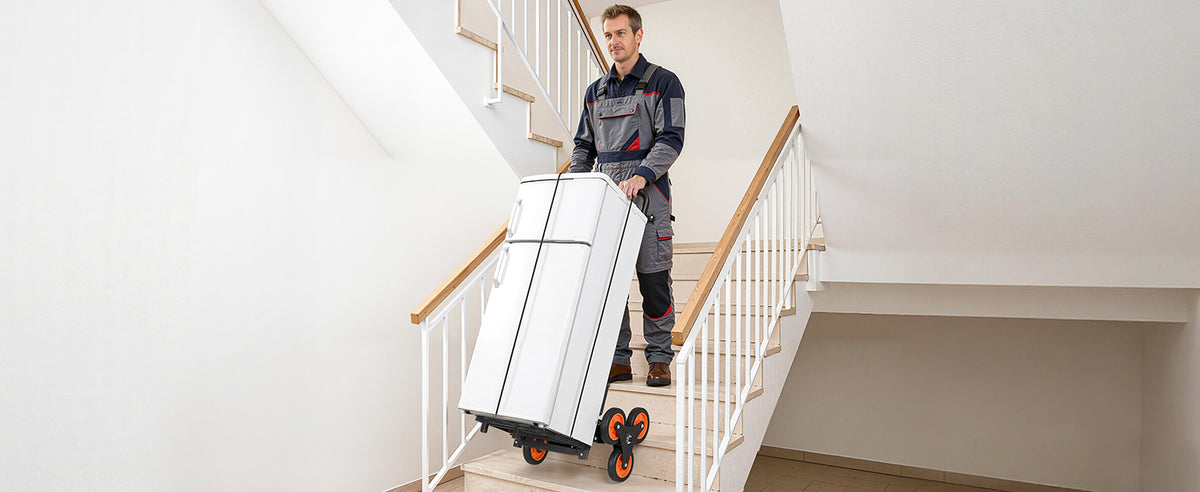 SucceBuy Stair Climbing Folding Cart With Telescoping Handle
